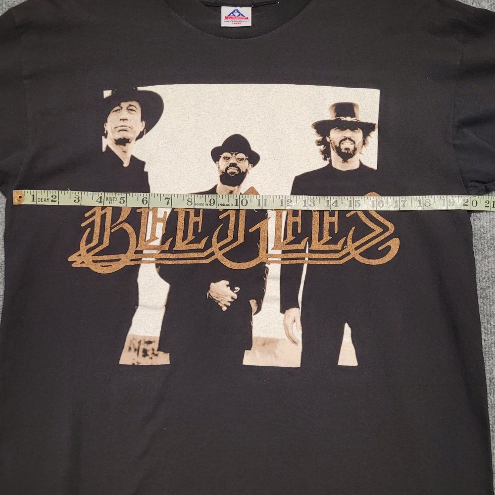 Vintage Bee Gees Black Graphic T-Shirt 1997 - Picture 4 of 6